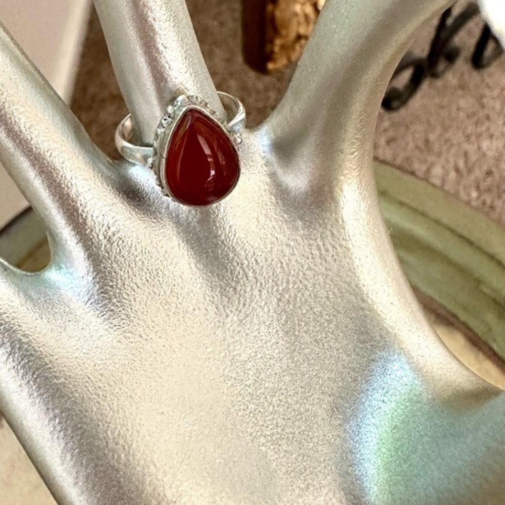 Vintage Silver Carnelian Ring